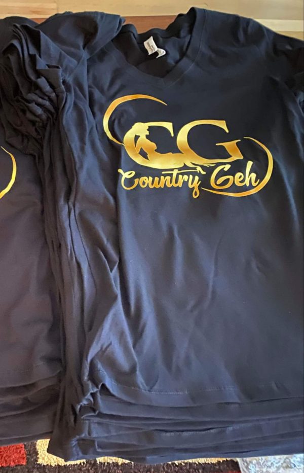 Countrygeh Black T-Shirts For Men