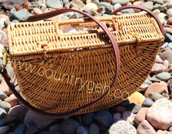 Traditional African handmade rattan bags