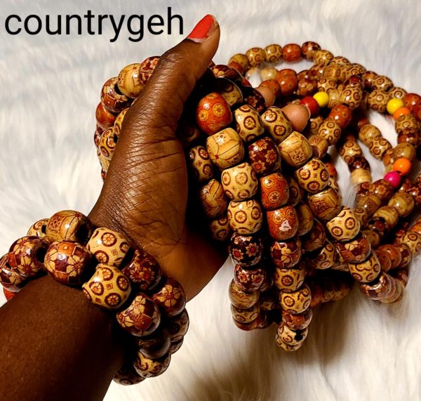 Traditional Wooden Beads Set