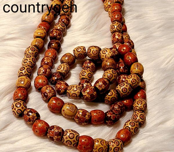 African Traditional Wooden Beads Set