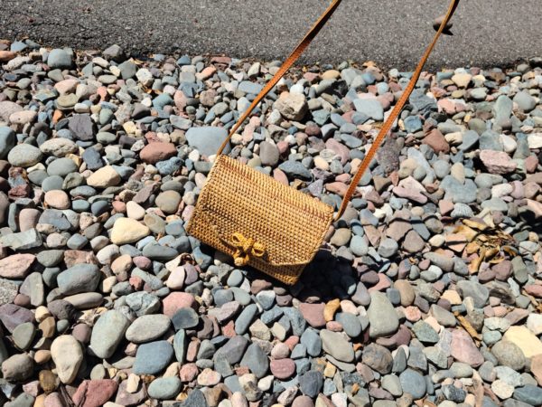 Tradional African Rattan Shoulder-Bags