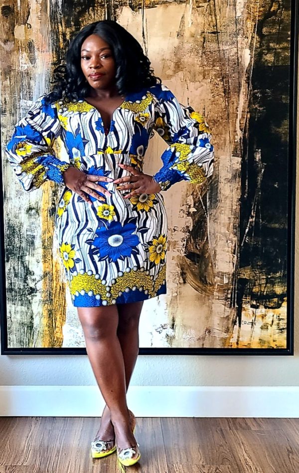 Ankara Wax Dress