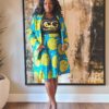 Ankara African Two Pieces Outfit Frontside