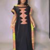 Long Ankara patchwork Dress