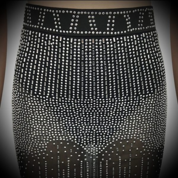 Sparkle Studded Maxi Skirt