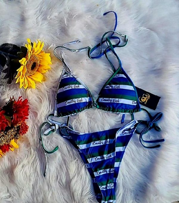 Blue combination Bathing Suit