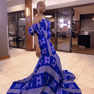 Ankara wax lap Dress